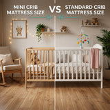 mini crib mattress size