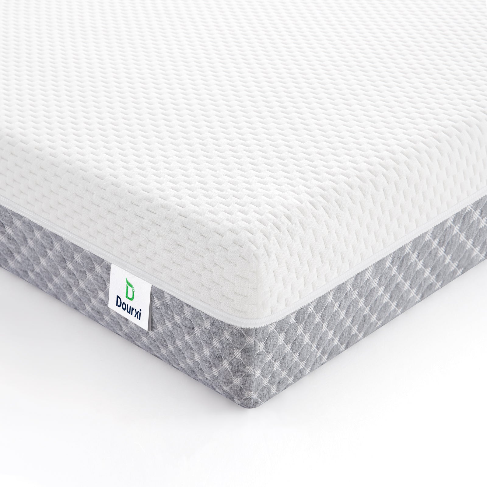 Dourxi Mini Crib Mattress, 38x24X4 Inch Dual Sided Comfort Gel Memory Foam, Breathable Premium Baby Mattress for Mini and Portable Cribs w/Removable Outer Cover