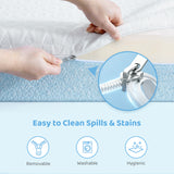 Dourxi Crib Mattress, Dual Firmness Soft & Firm Memory Foam Toddler Mattress, 3-Layer Baby Mattresses with Breathable Washable Cover, CertiPUR-US Certified, 52" x 27.5" x 6" for Crib and Toddler Bed