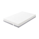 Dourxi Mini Crib Mattress, 38x24X4 Inch Dual Sided Comfort Gel Memory Foam, Breathable Premium Baby Mattress for Mini and Portable Cribs w/Removable Outer Cover - White&Grey