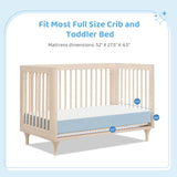 Dourxi Crib Mattress, Dual Firmness Soft & Firm Memory Foam Toddler Mattress with Breathable Washable Cover, CertiPUR-US Certified, Baby Mattresses 52" x 27.5" x 4.5" for Crib and Toddler Bed