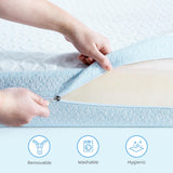 Dourxi Crib Mattress, Dual Firmness Soft & Firm Memory Foam Toddler Mattress with Breathable Washable Cover, CertiPUR-US Certified, Baby Mattresses 52" x 27.5" x 4.5" for Crib and Toddler Bed