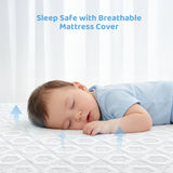 Dourxi Crib Mattress, Dual Firmness Soft & Firm Memory Foam Toddler Mattress, 3-Layer Baby Mattresses with Breathable Washable Cover, CertiPUR-US Certified, 52" x 27.5" x 6" for Crib and Toddler Bed