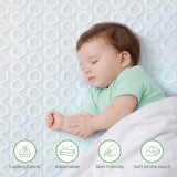 Dourxi Crib Mattress, 2-in-1 Dual Firmness Mattress for Infant & Toddler, Cooling Breathable Cover, Gel-Infused Memory Foam, CertiPUR-US Certified, Fits Standard Crib & Toddler Bed, 5.5 Inch